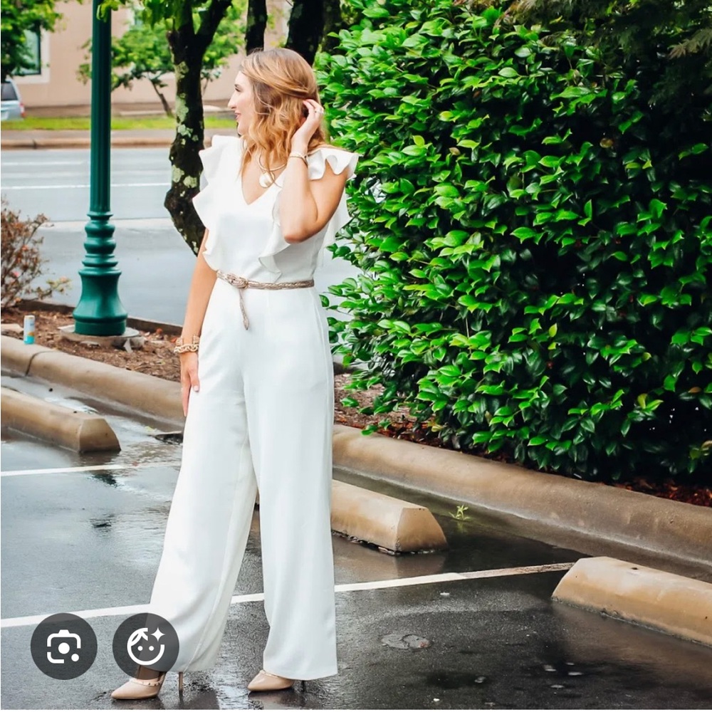 NEW!!!Antonio Melani Elegant White Jumpsuit
